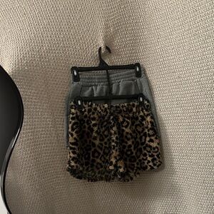 SHEIN/NoBoundaries Leopard Print and Gray Lounge Set